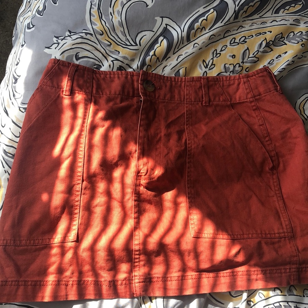 Short Rust Colored Skirt